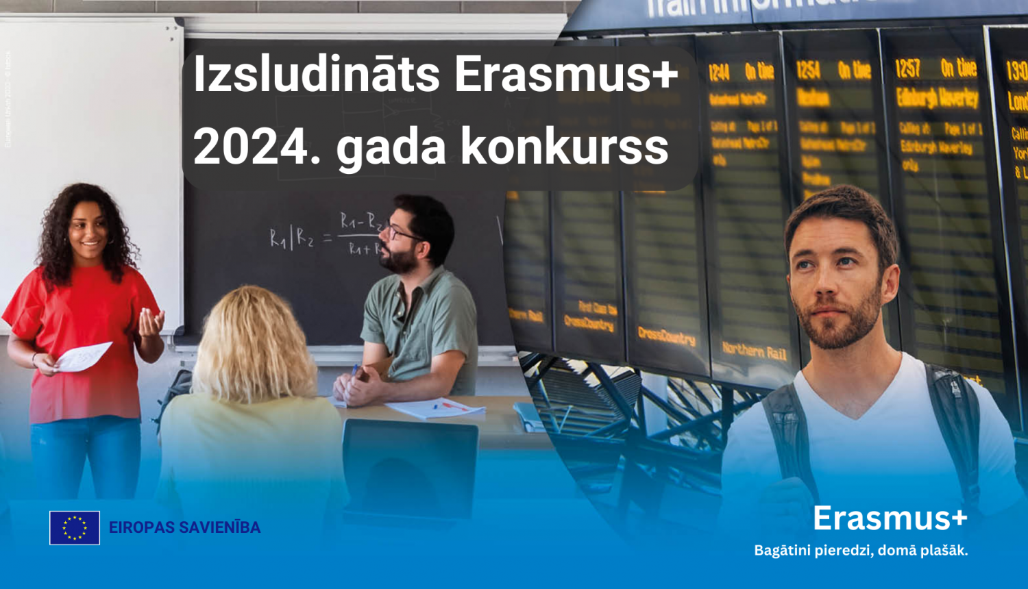 Erasmus+ 2024. gada konkursu vizuālis